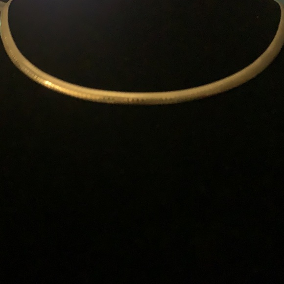 20in Gold Tone Omega Necklace - Picture 5 of 5